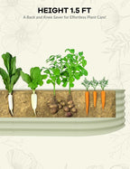 GarveeLife 2 Pcs Raised Garden Beds Outdoor 8x4x1.5 ft - Image 5