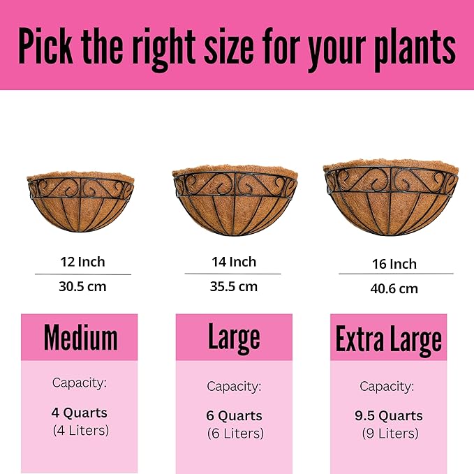 LaLaGreen 16 Inch Wall Hanging Planters - Image 4