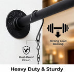 2 Pack Black Metal Pipe Plant Hanger Indoor - Image 2