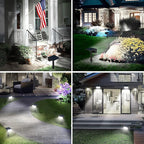 T-SUN Solar Spot Lights Outdoor, 8 Pack 49LED Landscape Spotlights, 2 Lighting - Image 8