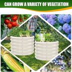 17" Tall Elevated Round Metal Rised Garden Bed- 2'x2' in Size and 0.8MM Thick - Image 5