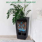 Garvee 30" Tall Planters Set of 2, Outdoor＆Indoor Black Planter Pots, High - Image 4