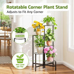 Corner Plant Stand Indoor Outdoor Tall Metal Flower Pot Stands - Image 2