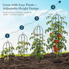 100% Metal Trellis for Climbing Plants Outdoor 6.6ft 1PK, Garden Obelisk - Image 5