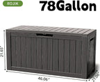 ROJIK Outdoor Storage Housing Deck Box - Image 2