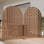 Casaphoria 72" H x 47" W Arched Metal Privacy Screen - Image 2