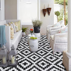 SAND MINE Waterproof Outdoor Rug 4x6 ft, Plastic Reversible Rug, Modern Area Rug - Image 5