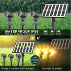 CLY Solar Landscape Spotlights, Solar Lights Outdoor IP66 Waterproof, Remote - Image 5
