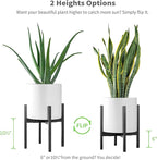 FaithLand Plant Stand, Adjustable Size Fits 8 9 10 11 12 Inches Plant Pot - Image 4