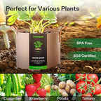 VIVOSUN 5-Pack 3 Gallons Grow Bags Heavy Duty Thickened Nonwoven Fabric Pots - Image 7