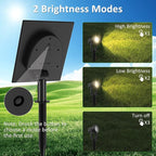T-SUNUS Solar Christmas Spotlight Outdoor Warm White 3000K, 4-in-1 Spot Lights - Image 3