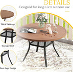 VICLLAX 47.2" Round Patio Table - Image 5