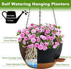 10 inch Hanging Planters for Indoor Plants, 3 Pack Self-Watering Hanging - Image 5
