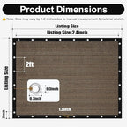 Artpuch 90% Sun Shade Cloth, 4 x 6 FT Pergola Shade Cover Canopy - Image 8