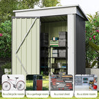 Patiowell 5x3 FT Outdoor Storage Shed, Garden Tool Shed - Image 6