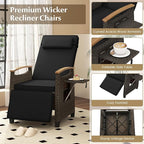 RELAX4LIFE Rattan Outdoor Recliner Chair - Image 7