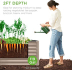 Best Choice Products 4x2x2ft Outdoor Metal Raised Garden Bed, Deep Root Box - Image 4