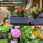 Window Box Planter 6 Pcs, 18 Inches Rectangle Flower Pots - Image 5