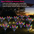 Lmtocs Solar Easter Decorations Outdoor Stake Lights, 2 Packs 16LED Solar Egg - Image 9