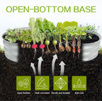 Gardmax Galvanized Raised Garden Bed, Lightweight Planter Boxes Outdoor - Image 2