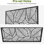 Casaphoria 72" H x 47" W Metal Outdoor Privacy Screen, Freestanding Decorative - Image 4