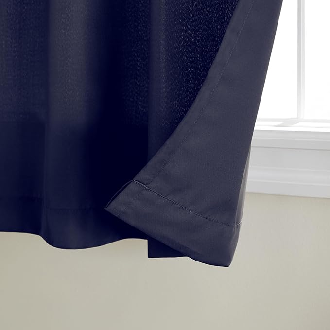 TOWN & COUNTRY BASICS Cabana Solid Heavyweight Indoor Outdoor Curtains - Image 2