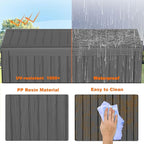150 Gallon Resin Deck Box, Lockable Patio Outdoor Storage Box - Image 6