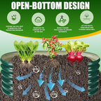 17" Tall Elevated Oval Metal Raised Garden Bed - 4ft x 2ft in Size and 0.8MM - Image 6