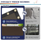 WINDSCREEN4LESS 6' x 9' Privacy Fence Screen in Brown - Image 5