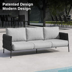 EAST OAK Life Chatter Outdoor Sofa, Outdoor Furniture 3 Seats - Image 5