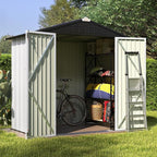 Patiowell 6x4 FT Outdoor Storage Shed, Garden Tool Storage Shed - Image 3