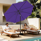 MEWAY 9ft Patio Umbrella Outdoor Table Umbrellas - Image 3