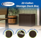 Suncast Small Outdoor Storage Box - Image 2