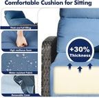 Outdoor Recliner Chair, Wicker Patio Recliners - Image 4