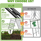 Heavy Duty 2 Pack 50"x17" Adjustable A-Frame Trellis - Image 4