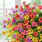 Artificial Flowers Faux Plants Outdoor Fake Flowers Spring Decor, 12 Bundles - Image 6