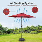 Simple Deluxe 9' Patio Umbrella Outdoor Table Market Yard Umbrella - Image 5