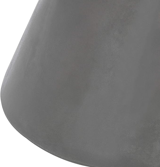 Safavieh Outdoor Collection Athena Modern Concrete Dark Grey Round 17.7-inch - Image 6