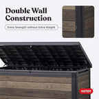 Keter Signature Collection 150 Gallon Resin Deck Box Organization and Storage - Image 9