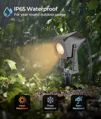 Outdoor Landscape Lighting, 4 Pack Outdoor Spotlights, LED Landscape Lights - Image 3