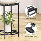 Plant Stand 2-Tier 10.2in Width 16.4in Tall Flower Pot Rack Small Plant Table - Image 6