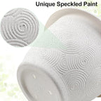 Plastic Flower Pots Planters for Indoor Plants, 4 Pack 16 Inch White Plant Pots - Image 5