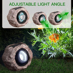 Timeflies Solar Rock Lights Outdoor 4 Pack, Bright Solar Spotlights Outdoor - Image 2