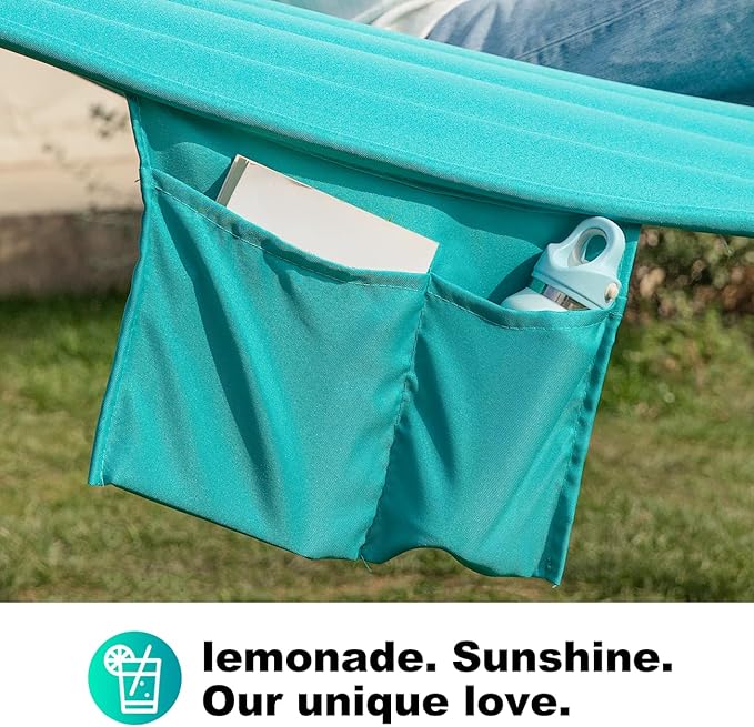 2 Person 12FT Hammocks for Outside, Double Quilted Fabric Outdoor Hammock - Image 5
