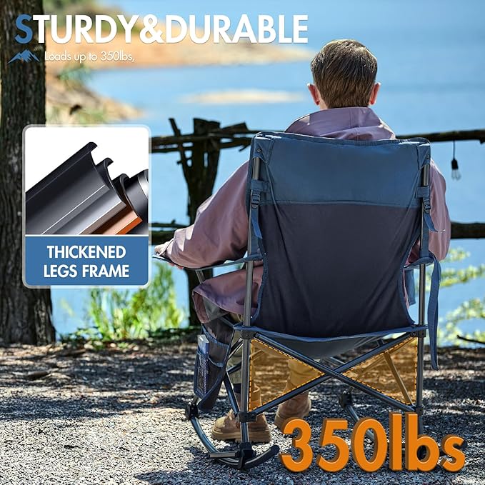 Portal Outdoor Rocking Chair Camping Folding Portable Rocker - Image 6