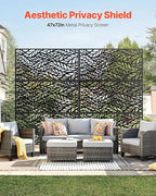 VEVOR Metal Privacy Screen, Outdoor Privacy Screens & Panels, Freestanding - Image 2