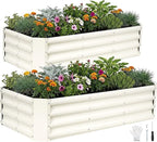 INNO STAGE 2Pcs Galvanized Raised Garden Bed Kit, Rust-Resistant & Easy Assembly by INNOSTAGE