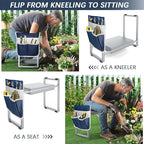 FLINTER Garden Kneeler and Seat, 10.2" Wider Heavy Duty Thick Gardening Bench - Image 5