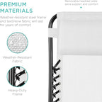 Best Choice Products Set of 2 Adjustable Steel Mesh Zero Gravity Lounge Chair - Image 6