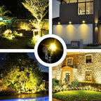 T-SUN Solar Spotlights, 4-in-1 Solar Landscape Spot Lights Outdoor Waterproof - Image 7